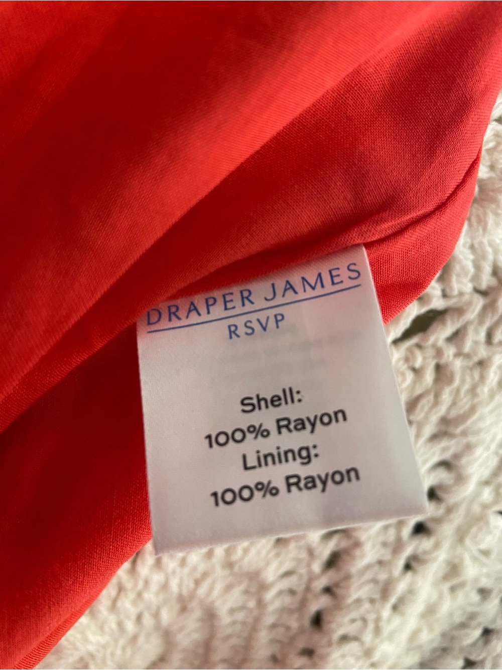 Draper James Red Floral Long-Sleeve V-Neck Dress - Picture 6 of 6
